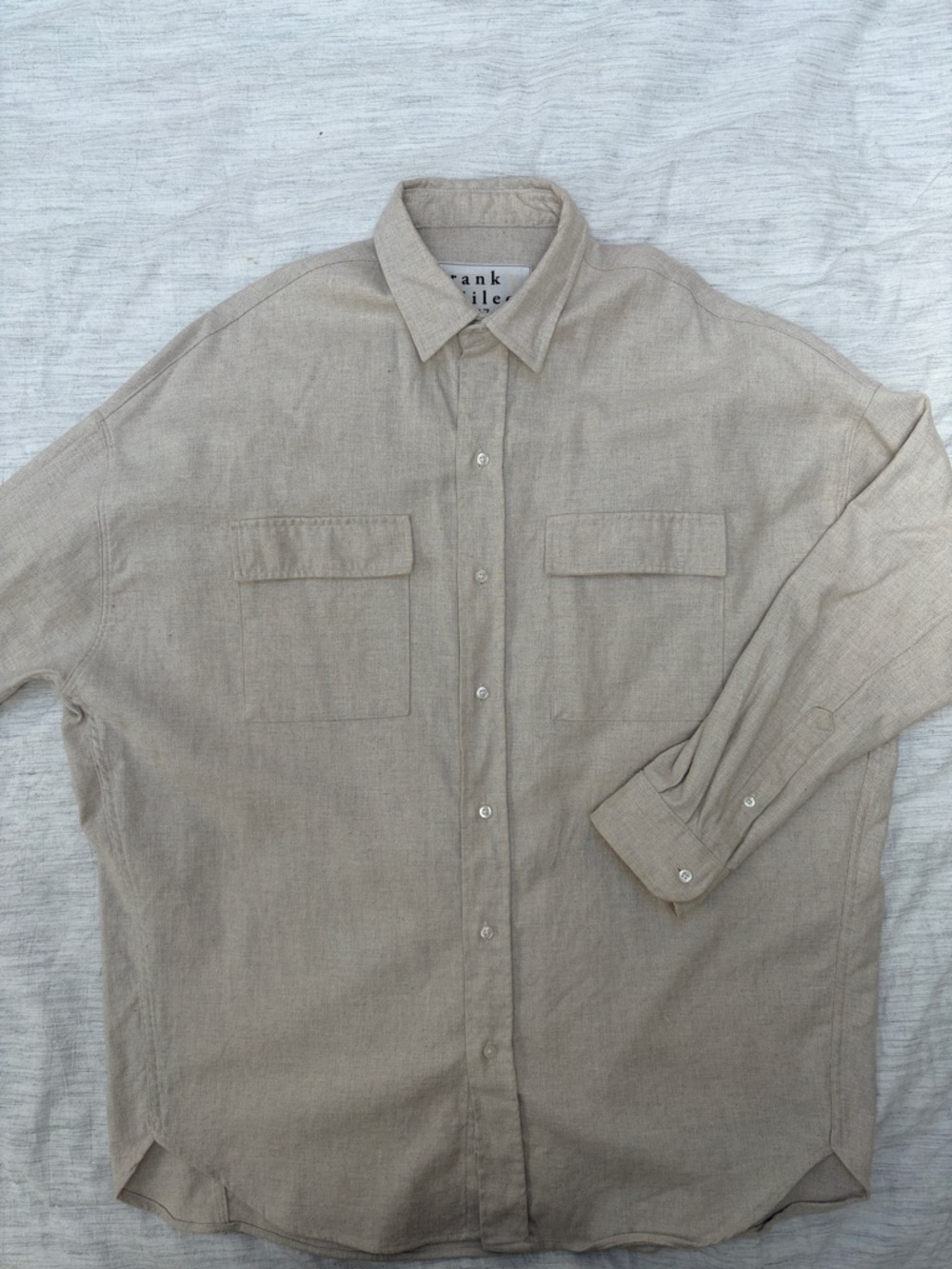 Frank & Eileen Vintage White McLoughlin Utility Shirt size XS/S